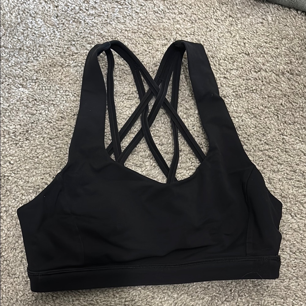 Lululemon Black Energy Sporta Bra- Size 6